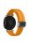 KALEBOL For Garmin Lily 2 Watch Strap Magnetic Buckle Silicone Wrist Band - Yellow+Black Buckle