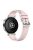 KALEBOL For Huawei Watch GT 4 41mm / Garmin Venu 3S / Asus Zenwatch 3 WI503Q Silicone Watch Band 18mm - Pink / Silver