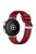 KALEBOL For Huawei Watch GT 4 41mm / Garmin Venu 3S / Asus Zenwatch 3 WI503Q Silicone Watch Band 18mm - Red / Silver