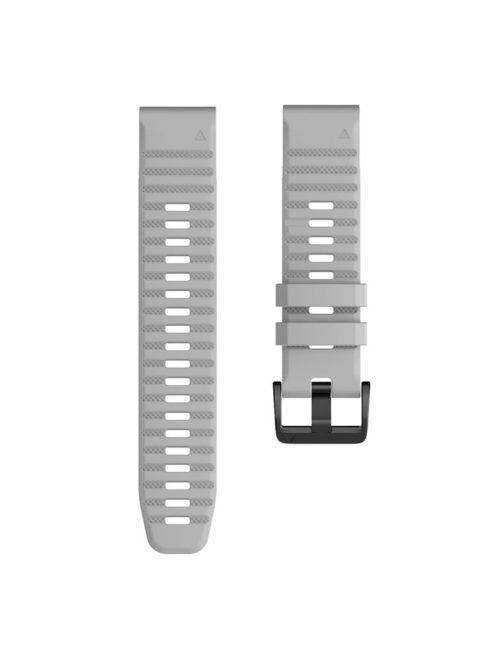 KALEBOL KLB-AWGJ-001 For Garmin Fenix 7 / 7 Pro 22mm Watch Band Concave Dot Silicone Strap - Grey