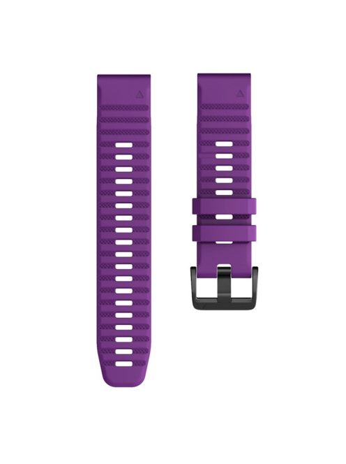 KALEBOL KLB-AWGJ-001 For Garmin Fenix 7 / 7 Pro 22mm Watch Band Concave Dot Silicone Strap - Purple