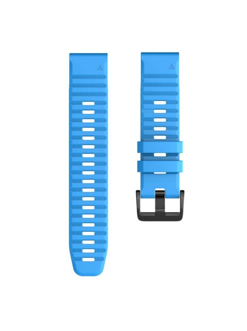 KALEBOL KLB-AWGJ-001 For Garmin Fenix 7 / 7 Pro 22mm Watch Band Concave Dot Silicone Strap - Sky Blue