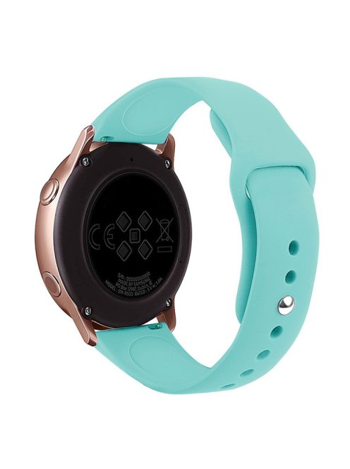 KALEBOL KLB-DKGJ-001 For Huawei Watch GT 4 41mm / Garmin Venu 3S 18mm Silicone Band Watch Strap - Lake Green