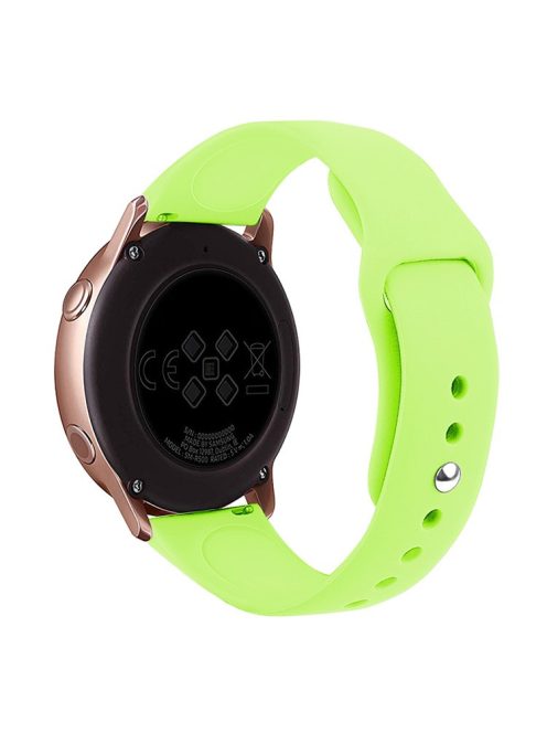 KALEBOL KLB-DKGJ-001 For Huawei Watch GT 4 41mm / Garmin Venu 3S 18mm Silicone Band Watch Strap - Light Green