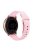 KALEBOL KLB-DKGJ-001 For Huawei Watch GT 4 41mm / Garmin Venu 3S 18mm Silicone Band Watch Strap - Pink