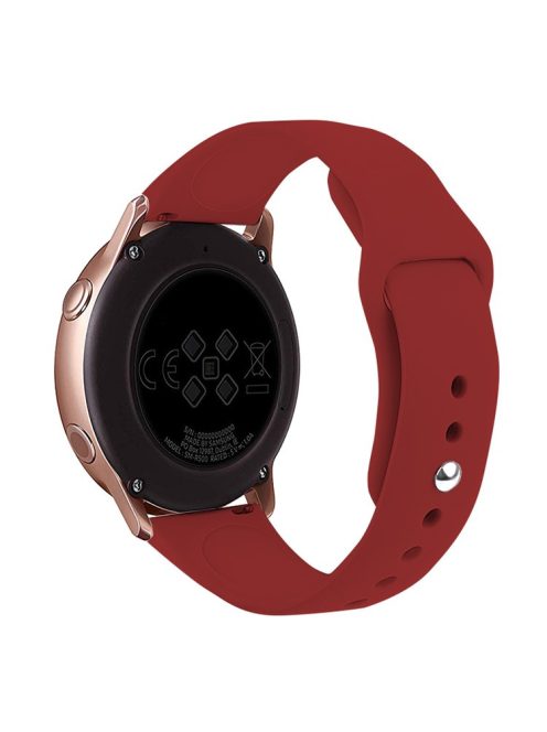 KALEBOL KLB-DKGJ-001 For Samsung Galaxy Watch3 45mm / Garmin Venu 3 Watch Strap 22mm Silicone Band - Rose Red