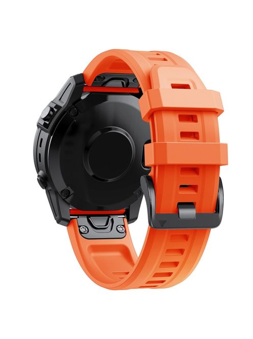 KALEBOL KLB-LWGJ-001 For Garmin Fenix 7  /  7 Pro Strap Replacement QuickFit 22mm Silicone Watch Band - Orange