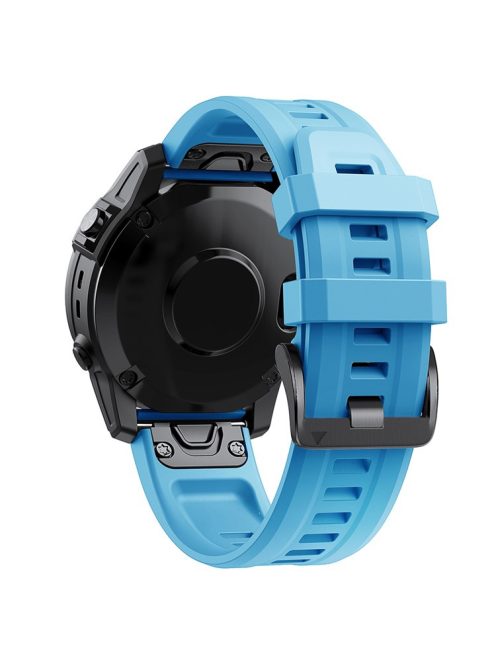 KALEBOL KLB-LWGJ-001 For Garmin Fenix 7  /  7 Pro Strap Replacement QuickFit 22mm Silicone Watch Band - Sky Blue