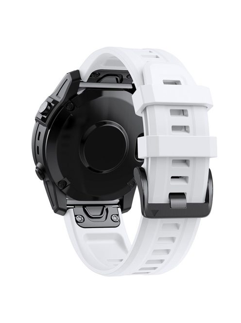 KALEBOL KLB-LWGJ-001 For Garmin Fenix 7  /  7 Pro Strap Replacement QuickFit 22mm Silicone Watch Band - White