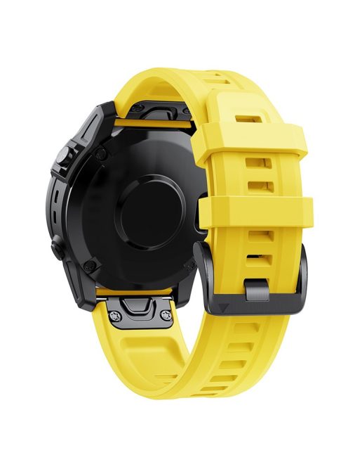 KALEBOL KLB-LWGJ-001 For Garmin Fenix 7  /  7 Pro Strap Replacement QuickFit 22mm Silicone Watch Band - Yellow