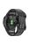 KALEBOL KLB-LWGJ-001 For Garmin Fenix 7  /  7 Pro Watch Band QuickFit 22mm Breathable Double Row Holes Strap - Black+Grey