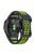 KALEBOL KLB-LWGJ-001 For Garmin Fenix 7  /  7 Pro Watch Band QuickFit 22mm Breathable Double Row Holes Strap - Black+Lime