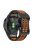 KALEBOL KLB-LWGJ-001 For Garmin Fenix 7  /  7 Pro Watch Band QuickFit 22mm Breathable Double Row Holes Strap - Black+Orange