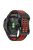 KALEBOL KLB-LWGJ-001 For Garmin Fenix 7  /  7 Pro Watch Band QuickFit 22mm Breathable Double Row Holes Strap - Black+Red