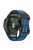 KALEBOL KLB-LWGJ-001 For Garmin Fenix 7  /  7 Pro Watch Band QuickFit 22mm Breathable Double Row Holes Strap - Black+Sky Blue