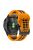 KALEBOL KLB-LWGJ-001 For Garmin Fenix 7  /  7 Pro Watch Band QuickFit 22mm Breathable Double Row Holes Strap - Orange+Black