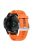 KALEBOL KLB-LWGJ-001 For Garmin Fenix 7  /  7 Pro Watch Bracelet QuickFit 22mm Strap with Grid Texture - Orange