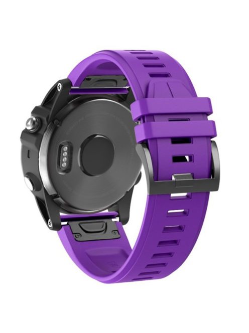 KALEBOL KLB-PWGJ-001 For Garmin Fenix 7  /  7 Pro Silicone Replacement Strap QuickFit 22mm Watch Band - Purple