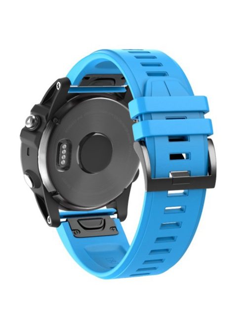 KALEBOL KLB-PWGJ-001 For Garmin Fenix 7  /  7 Pro Silicone Replacement Strap QuickFit 22mm Watch Band - Sky Blue