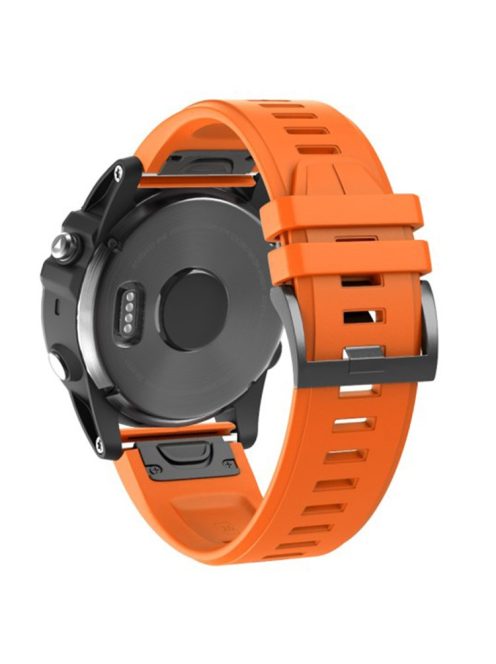 KALEBOL KLB-PWGJ-001 For Garmin Fenix 7X / 7X Pro Watch Band 26mm Silicone Watch Strap - Orange