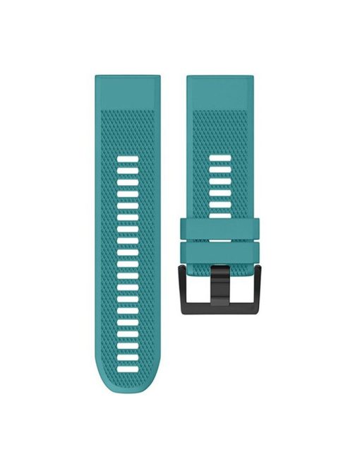 KALEBOL KLB-SJLWGJ-001 For Garmin Fenix 7X / Fenix 7X Pro Watch Band 26mm Triangular Diamond Pattern Silicone Strap - Green