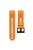 KALEBOL KLB-SJLWGJ-001 For Garmin Fenix 7X / Fenix 7X Pro Watch Band 26mm Triangular Diamond Pattern Silicone Strap - Orange