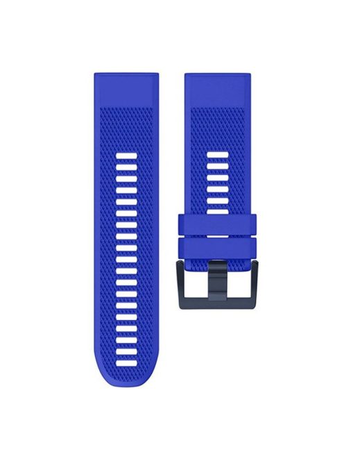 KALEBOL KLB-SJLWGJ-001 For Garmin Fenix 7X / Fenix 7X Pro Watch Band 26mm Triangular Diamond Pattern Silicone Strap - Sapphire