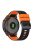 KALEBOL KLB-SSGJ-001 For Garmin Fenix 7 / Fenix 7 Pro Sport Straps 22mm Silicone Watch Band - Black+Orange