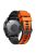 KALEBOL KLB-SSGJ-001 For Garmin Fenix 7X / 7X Pro Silicone Watch Band 26mm Strap Dual Color - Orange+Black