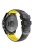 KALEBOL KLB-SSPWGJ-001 For Garmin Fenix 6X / Fenix 7X / Instinct 2X Watchband QuickFit 26mm Silicone Watch Bracelet - Black+Yellow