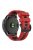 KALEBOL KLB-SSPWGJ-001 For Garmin Fenix 7  /  7 Pro Watch Band QuickFit 22mm Flexible Silicone Wrist Strap - Red+Black