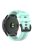 KALEBOL KLB-SSPWGJ-001 For Garmin Fenix 7  /  7 Pro Watch Band QuickFit 22mm Flexible Silicone Wrist Strap - Teal Green+Grey