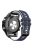 KALEBOL KLB-SSSCGJ-001 For Garmin Fenix 7  /  7 Pro Watch Bracelet QuickFit 22mm Strap with Dual Color Design - Midnight Blue+White