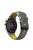 KALEBOL KLB-SSTXGJ-001 For Samsung Galaxy Watch6 Classic 43mm / 47mm / GarminActive 20mm Silicone Trapezoidal Watch Strap - Grey+Yellow