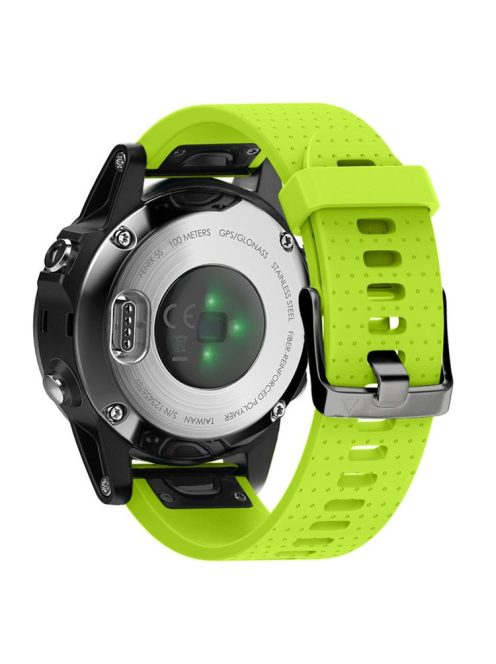 KALEBOL KLB-YDGJ-001 For Garmin Fenix 7S / Fenix 7S Pro Watch Strap 20mm Dot Texture Silicone Watchbands - Lime