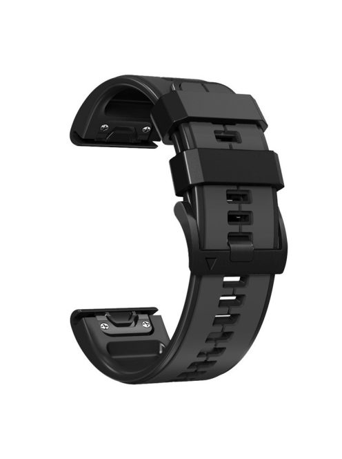 KALEBOL KLB-ZWGJ-001 For Garmin Fenix 7 / 7 Pro Silicone Watch Band QuickFit 22mm Dual Color Strap - Carbon Grey+Black