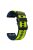 KALEBOL KLB-ZWGJ-001 For Garmin Fenix 7 / 7 Pro Silicone Watch Band QuickFit 22mm Dual Color Strap - Lime+Blue