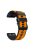 KALEBOL KLB-ZWGJ-001 For Garmin Fenix 7 / 7 Pro Silicone Watch Band QuickFit 22mm Dual Color Strap - Orange+Black