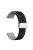 Magnetic Silicone Strap for Garmin vivomove Trend / Style / Luxe , Dual Color 20mm Watch Band with Silver Folding Buckle - Black+Grey