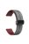 Magnetic Watch Band for Garmin vivomove Trend / Style / Luxe , 20mm Silicone Dual Color Sport Straps with Black Folding Buckle - Grey+Wine Red