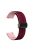 Magnetic Watch Band for Garmin vivomove Trend / Style / Luxe , 20mm Silicone Dual Color Sport Straps with Black Folding Buckle - Wine Red+Pink