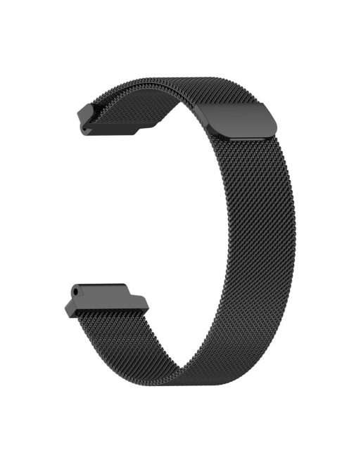 Milanese Fine Mesh Stainless Steel Smart Watch Band for Garmin Forerunner 220/230/235/630/620/735 - Black