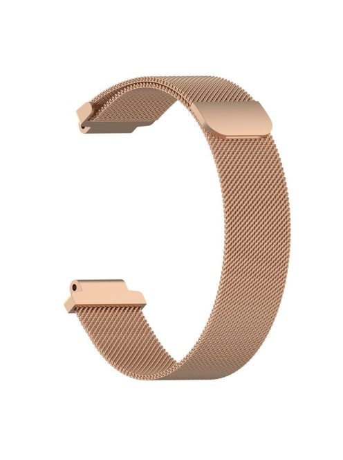 Milanese Fine Mesh Stainless Steel Smart Watch Band for Garmin Forerunner 220/230/235/630/620/735 - Rose Gold