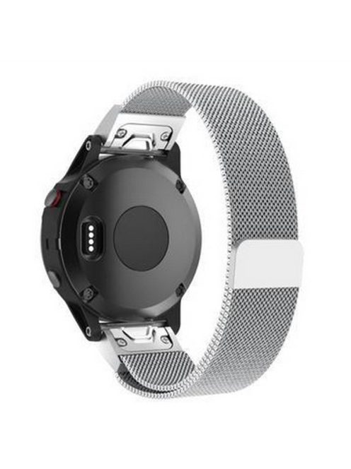 Milanese Metal Wristband Watch Strap for Garmin Fenix 3 / 3 HR / 5X - Silver