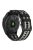 Nylon Canvas Quick Release Band for Garmin Tactix 7 Pro / Fenix 7X / 6X Pro , 26mm Sport Watch Strap - Black  /  Grey