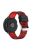 Pattern Printing Soft Silicone Watch Band for Garmin Forerunner 220/230/235/620/63 - Red/Black