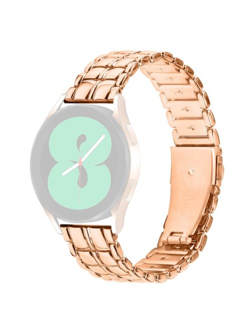 Replacement Strap for Garmin Vivomove  /  Vivomove HR 20mm Grid Texture Stainless Steel Watch Band - Rose Gold