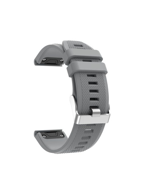 Rhombus Grain Soft Silicone Watch Band Replacement for Garmin Forerunner 935 - Grey