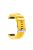 Rhombus Grain Soft Silicone Watch Band with Pin Buckle for Garmin Forerunner 935 - Yellow