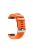 Rhombus Texture Silicone Watch Strap with Pin Buckle for Garmin Forerunner 935 - Orange